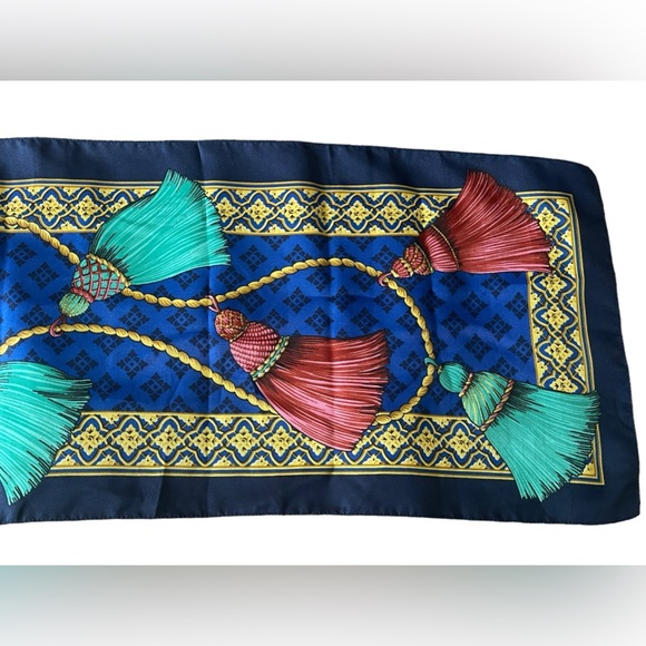 Vintage Avon Made Exclusively In Italy Polyester Scarf Twilly - Picture 5 of 7